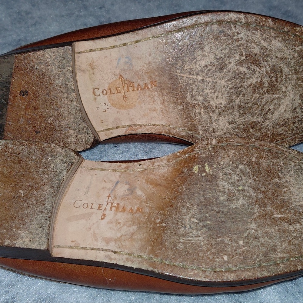 Cole Haan Brown Leather Slip-On Mules Women’s Size 5.5 - Picture 16 of 16